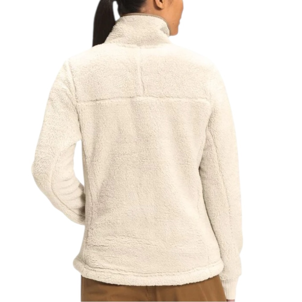 The North Face Campshire Full Zip Sherpa Fleece Jacket Women’s S Beige/Khaki Tan - Picture 2 of 11